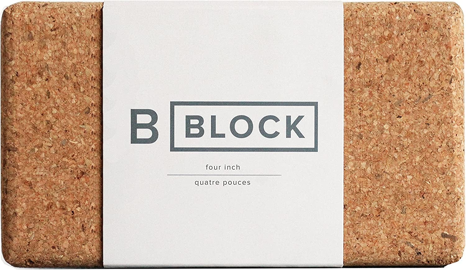 B YOGA B Block, 100% Cork - for Yoga, Pilates, Workout and Floor Exercises