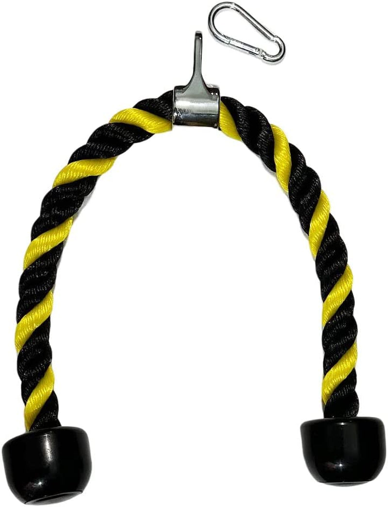 Yuhqc Heavy Tricep Rope Cable Attachments Cable Machine Accessories for Home Gym, Nylon Tricep Rope for Cable Machine Attachments, Pulley System Attachment, LAT Pull down Attachment Weight Fitness