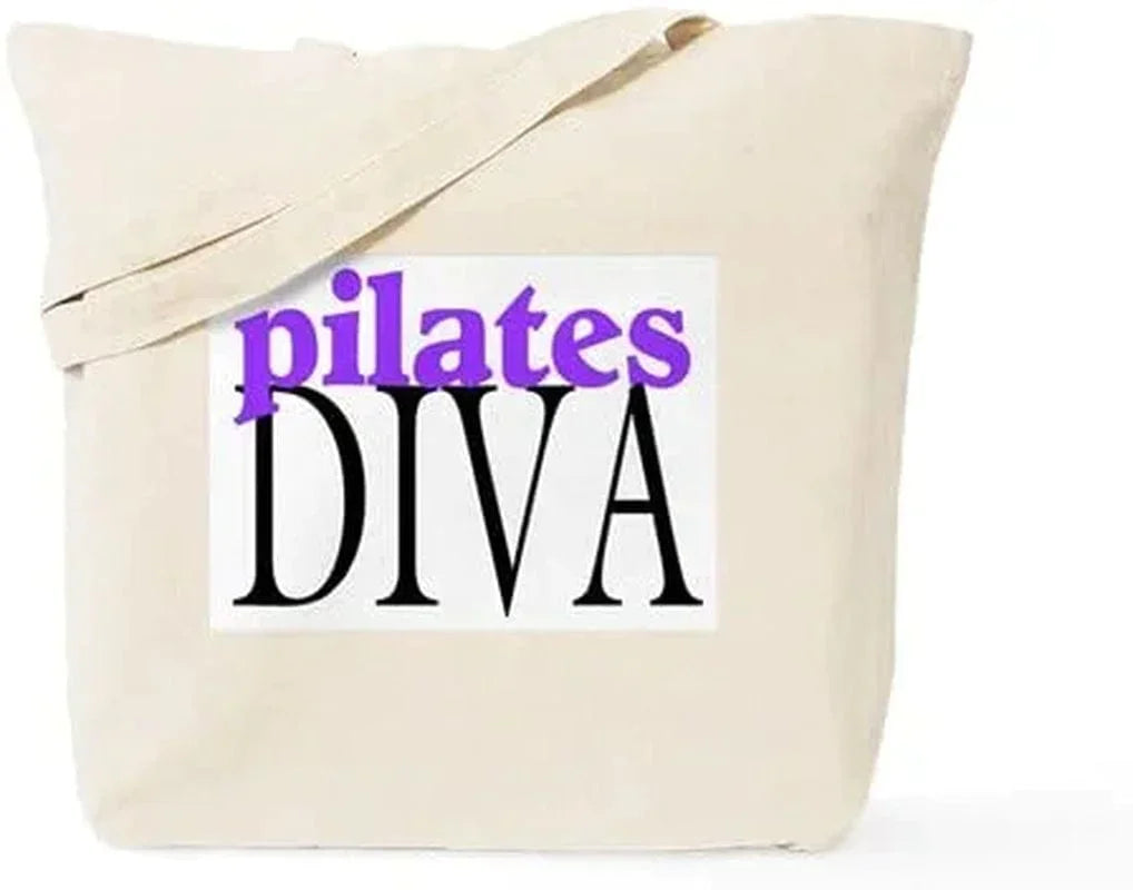 Cafepress Pilates Instructor Tote Bag Natural Canvas Tote Bag, Reusable Shopping Bag