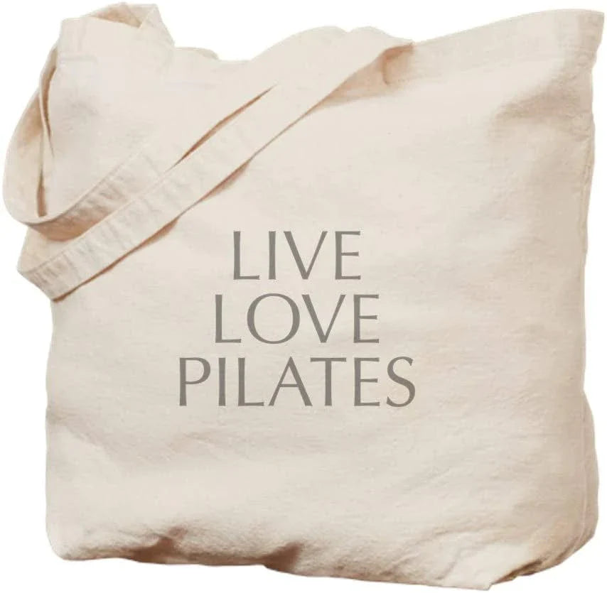 Cafepress Pilates Instructor Tote Bag Natural Canvas Tote Bag, Reusable Shopping Bag
