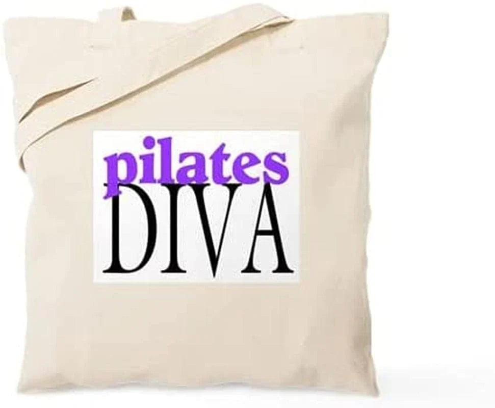 Cafepress Pilates Instructor Tote Bag Natural Canvas Tote Bag, Reusable Shopping Bag