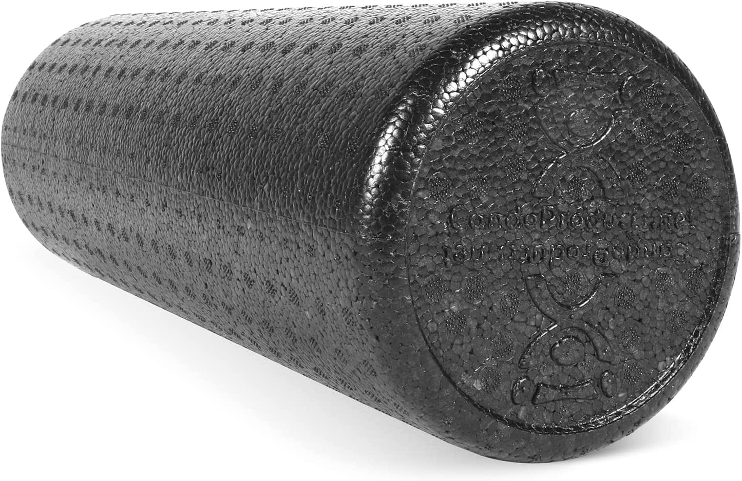 Cando Black Composite High-Density Foam Rollers for Muscle Restoration Massage Therapy Sport Recovery and Physical Therapy 6" X 36" Round
