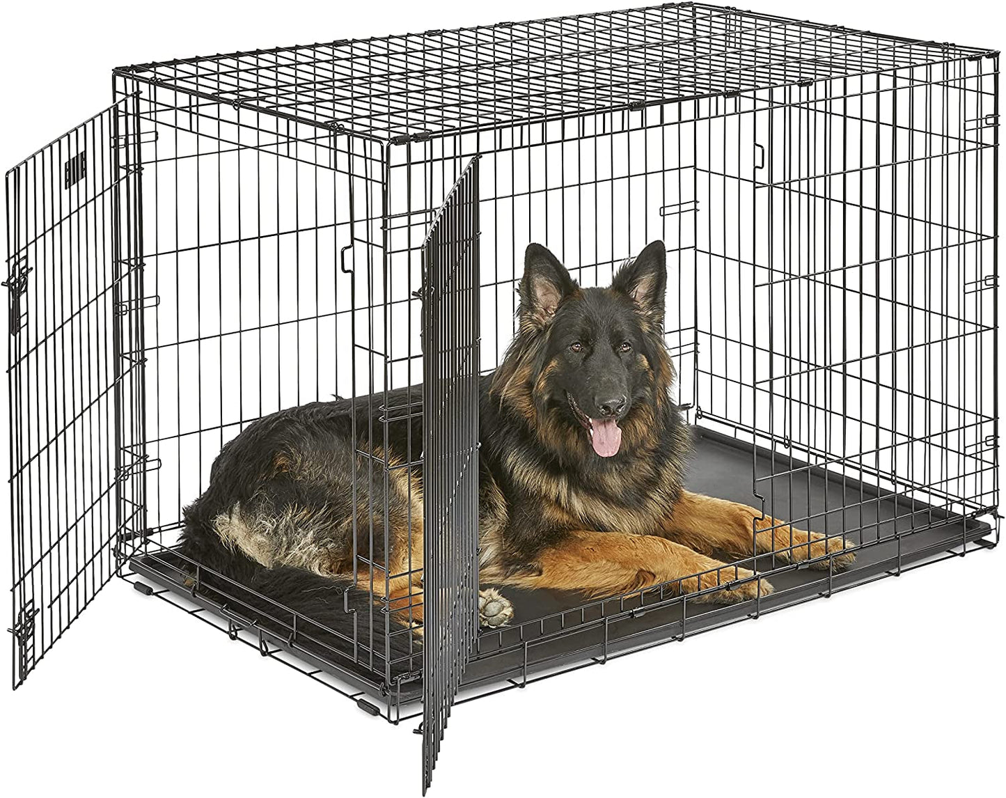 Midwest Homes for Pets Newly Enhanced Single & Double Door Icrate Dog Crate & Privacy Dog Crate Cover Fits Midwest Dog Crates, Machine Wash & Dry