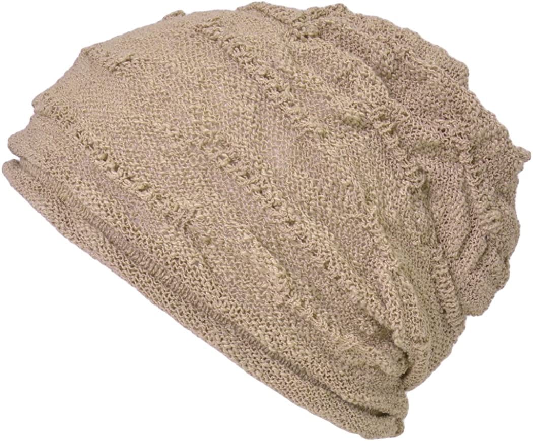 CHARM Mens Slouchy Summer Beanie - Womens Light-Weight Slouch Hat Cotton Cap