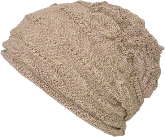 CHARM Mens Slouchy Summer Beanie - Womens Light-Weight Slouch Hat Cotton Cap