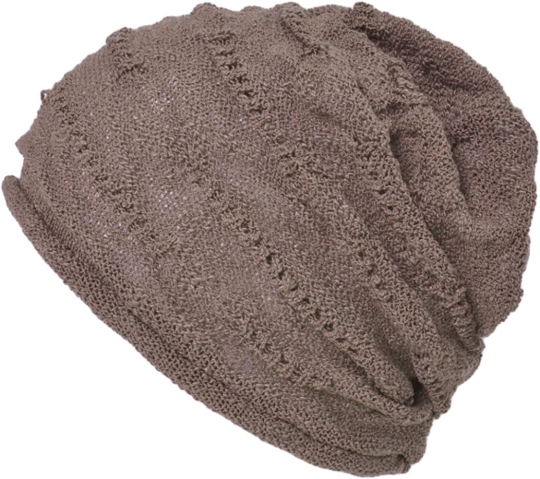 CHARM Mens Slouchy Summer Beanie - Womens Light-Weight Slouch Hat Cotton Cap