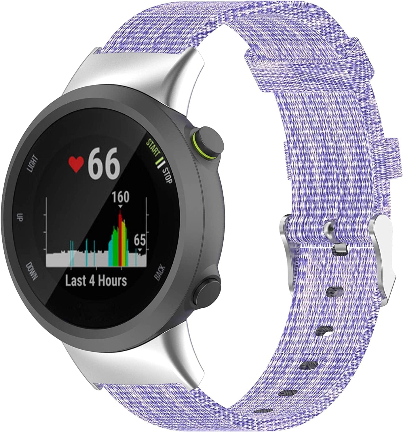 Compatible with Garmin Forerunner 45, Forerunner 45S Watch Bands Women Men, Nylon Replacement Band Accessory Straps Wristbands Bracelet Fit for Garmin Swim 2, Forerunner 45, Forerunner 45S