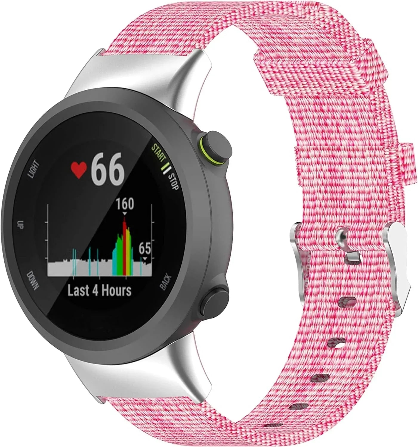 Compatible with Garmin Forerunner 45, Forerunner 45S Watch Bands Women Men, Nylon Replacement Band Accessory Straps Wristbands Bracelet Fit for Garmin Swim 2, Forerunner 45, Forerunner 45S