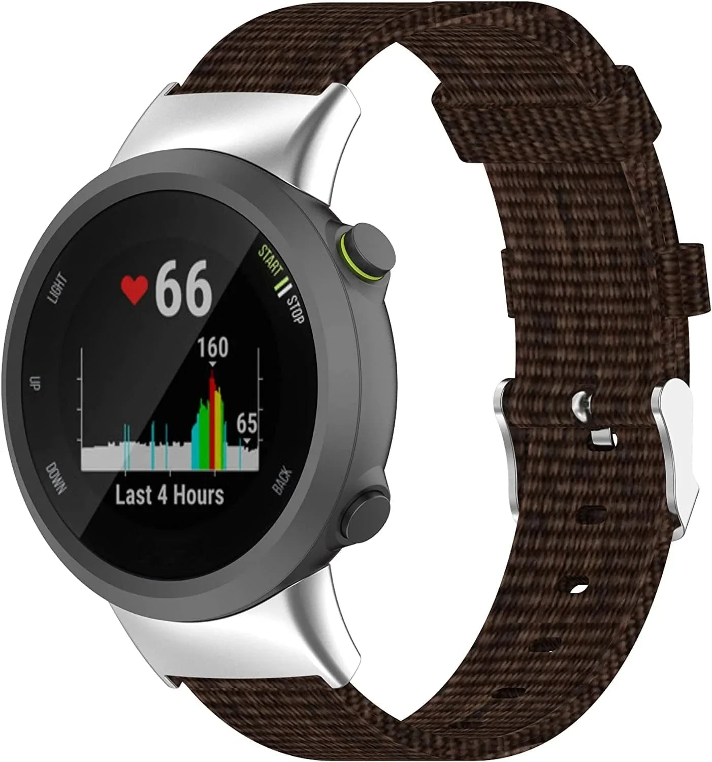 Compatible with Garmin Forerunner 45, Forerunner 45S Watch Bands Women Men, Nylon Replacement Band Accessory Straps Wristbands Bracelet Fit for Garmin Swim 2, Forerunner 45, Forerunner 45S