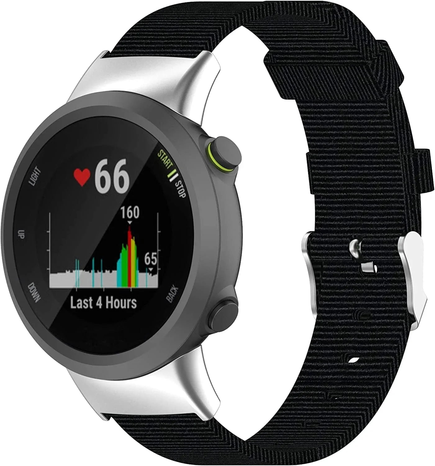 Compatible with Garmin Forerunner 45, Forerunner 45S Watch Bands Women Men, Nylon Replacement Band Accessory Straps Wristbands Bracelet Fit for Garmin Swim 2, Forerunner 45, Forerunner 45S