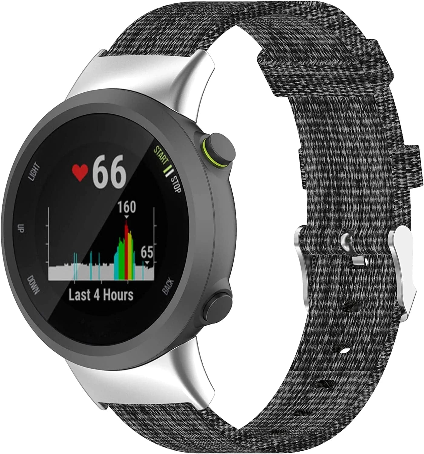 Compatible with Garmin Forerunner 45, Forerunner 45S Watch Bands Women Men, Nylon Replacement Band Accessory Straps Wristbands Bracelet Fit for Garmin Swim 2, Forerunner 45, Forerunner 45S