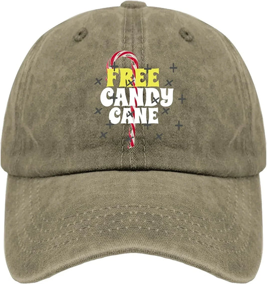 Cool Hats for Men Christmas Cap for Womens Running Cap Quick Dry Free Candy Canee Sun Visor Hat