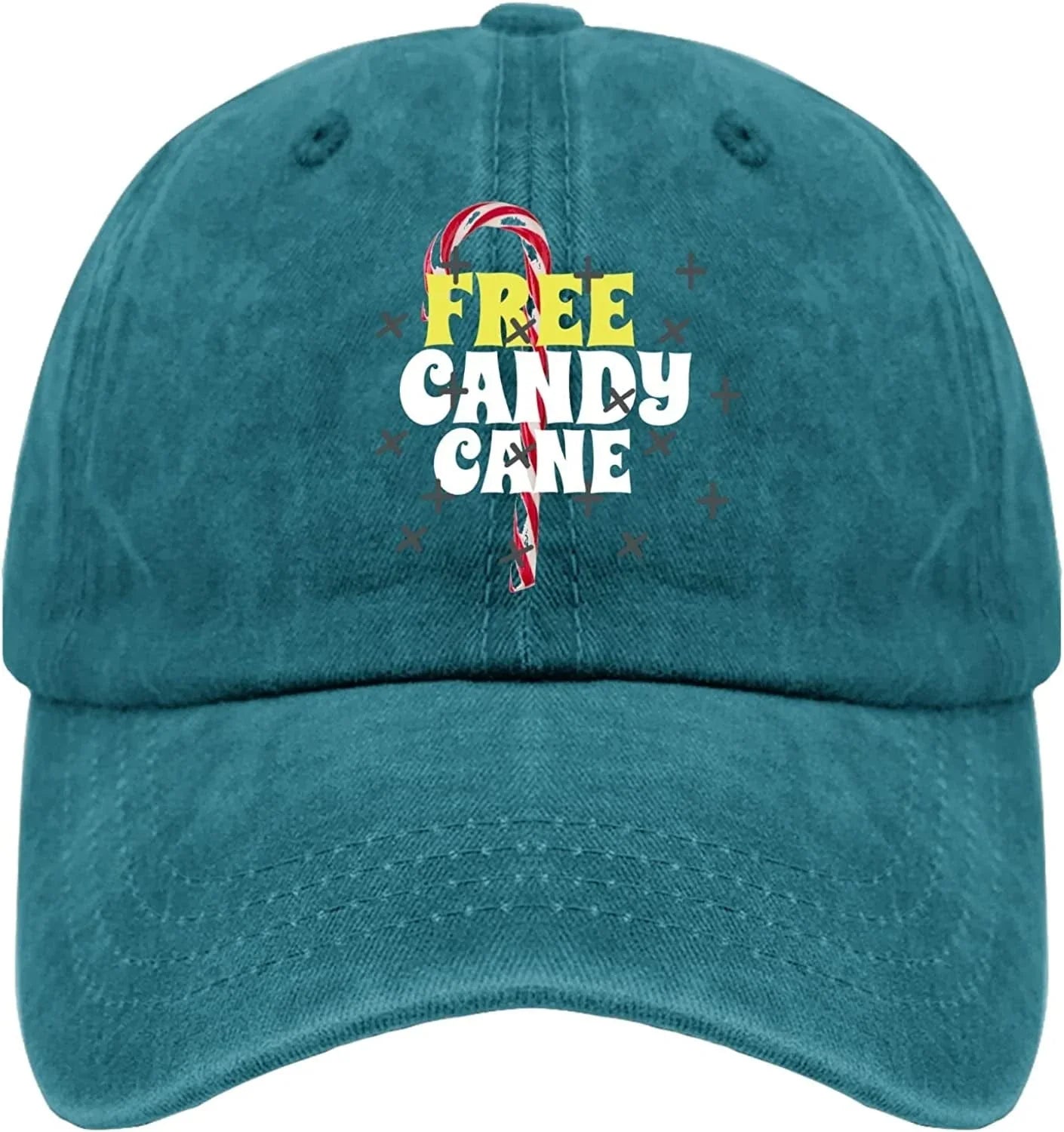 Cool Hats for Men Christmas Cap for Womens Running Cap Quick Dry Free Candy Canee Sun Visor Hat