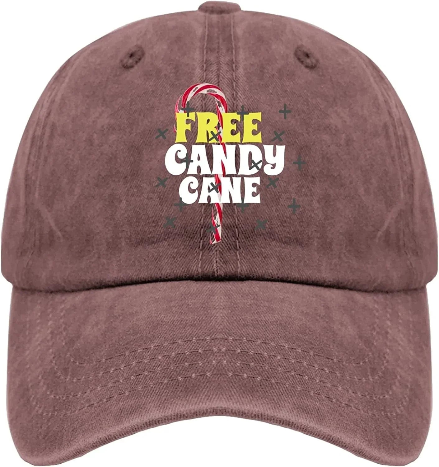 Cool Hats for Men Christmas Cap for Womens Running Cap Quick Dry Free Candy Canee Sun Visor Hat