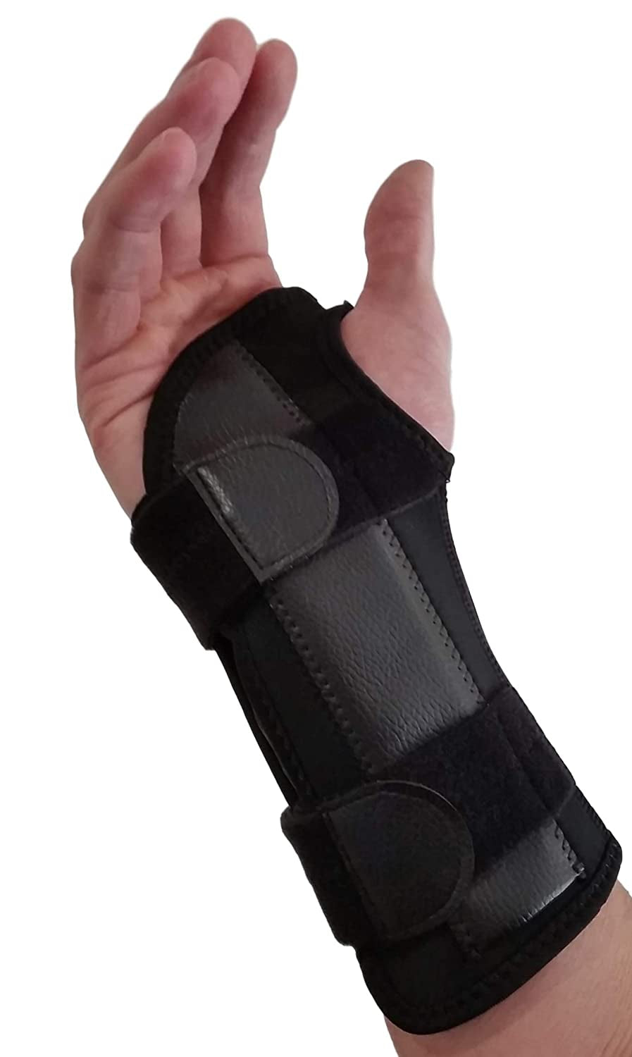 Carpal Tunnel Wrist Brace Night Support - Wrist Splint Arm Stabilizer & Hand Brace for Carpal Tunnel Syndrome Pain Relief with Compression Sleeve for Forearm or Wrist Tendonitis Pain (Left)