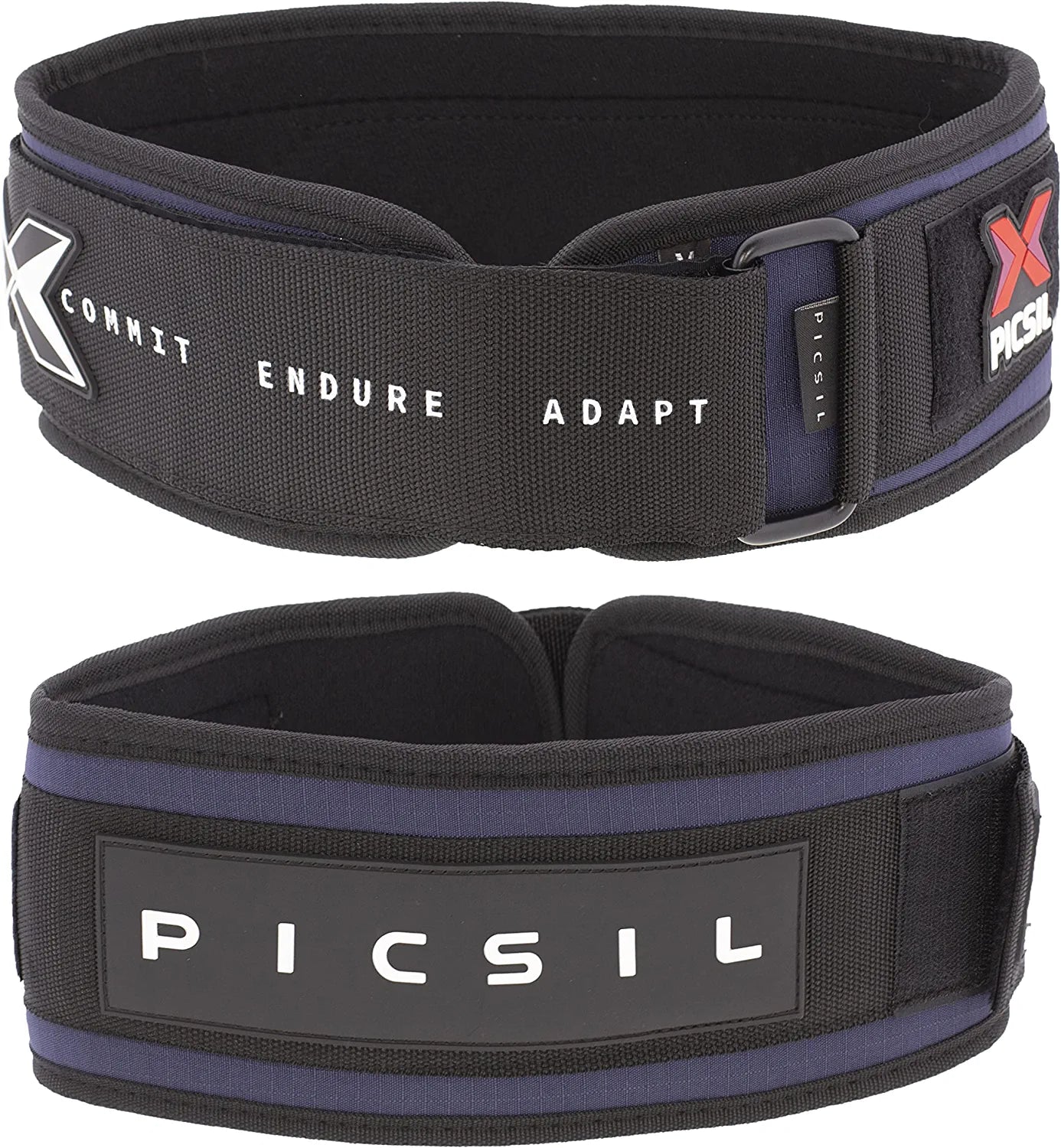 PICSIL Weight Lifting Belt, Workout Belt for Exceptional Core & Back Support, Weightlifting Belt Ideal for Squats, Lunges, & Barbell Exercises, Customizable with Space for Patches