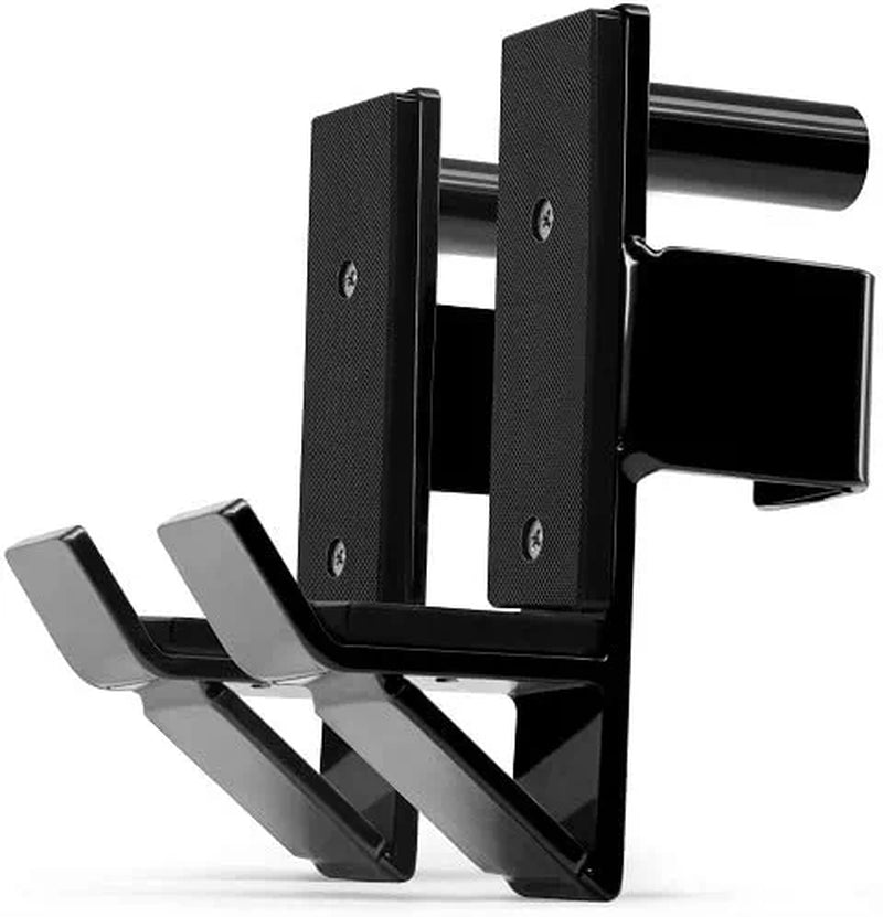 Yes4All Alloy Steel Barbell Holder J-Hooks 2X2 for Power Rack, 1,000 Lbs Capacity Attachments for Squat Rack Weight Cage (Fit Power Rack 2X2)