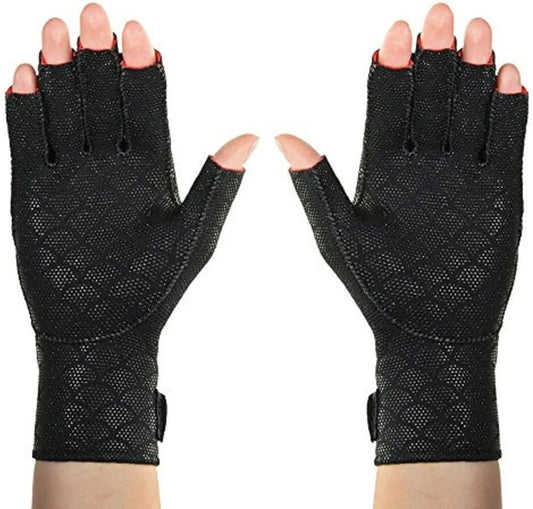 Thermoskin Premium Arthritic Gloves Pair, Black, Medium