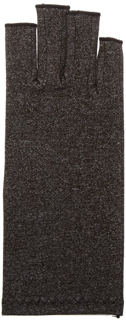 Rolyan 49427 Compression Glove,Fingerless Compression Glove for Arthritis for Men & Women,Arthritis Compression Gloves for Carpal Tunnel,Compression Glove for Swelling,Black Glove,Right Hand,Medium