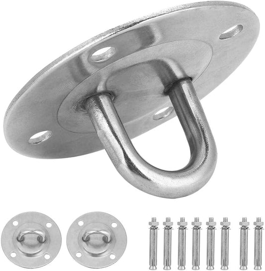 Demeras Gymnastic Rings Stainless Steel Suspension Trainer for Yoga Studio for Gym