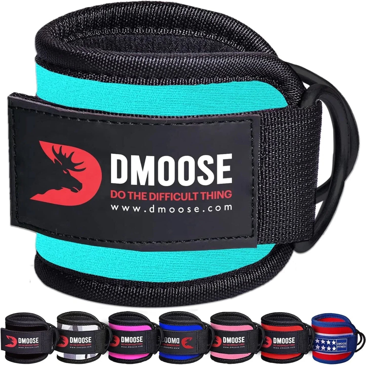 Dmoose Ankle Strap for Cable Machine Attachments - Gym Ankle Cuff for Kickbacks, Glute Workouts, Leg Extensions, Curls, Booty Hip Abductors Exercise for Men and Women