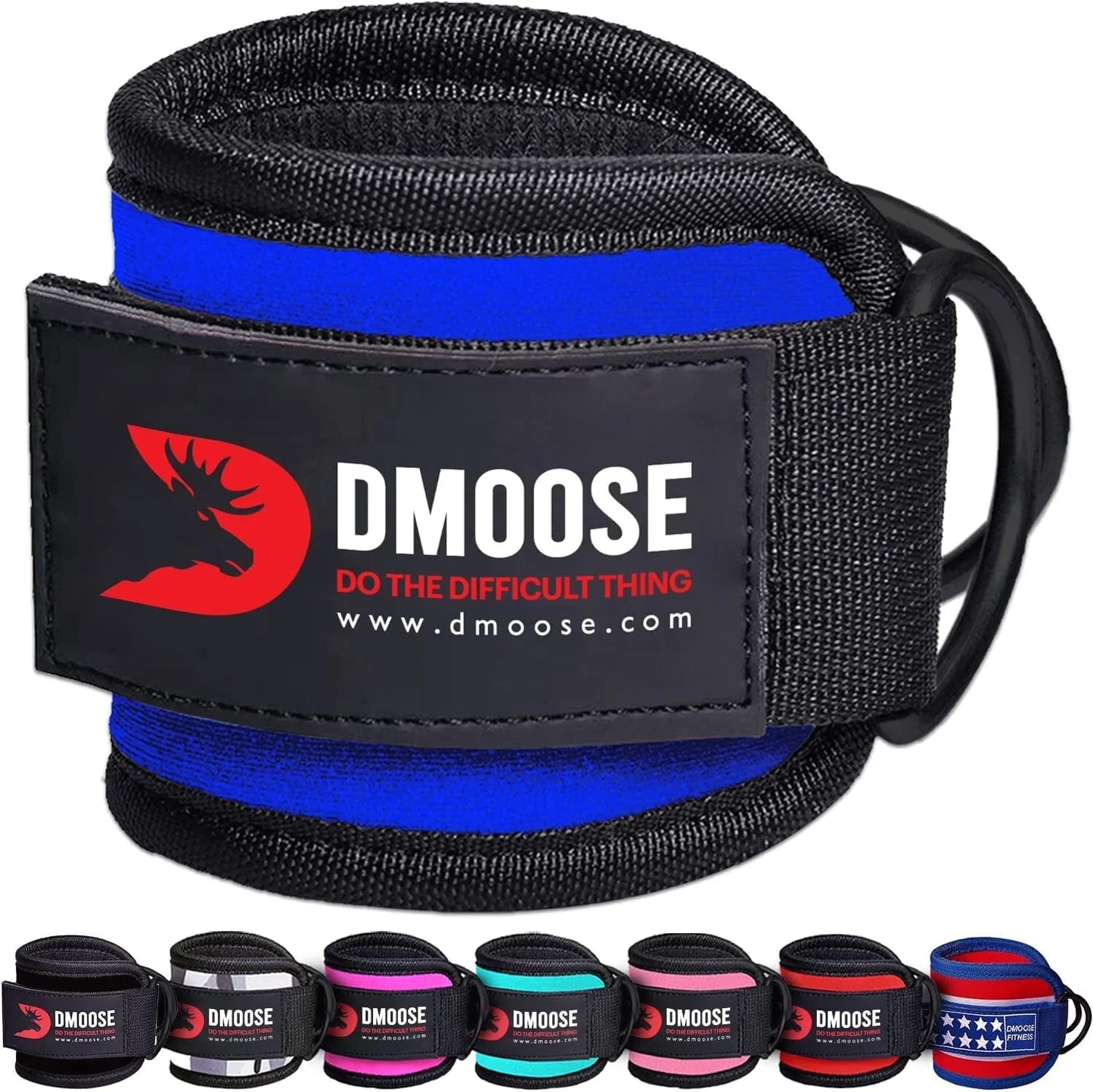 Dmoose Ankle Strap for Cable Machine Attachments - Gym Ankle Cuff for Kickbacks, Glute Workouts, Leg Extensions, Curls, Booty Hip Abductors Exercise for Men and Women