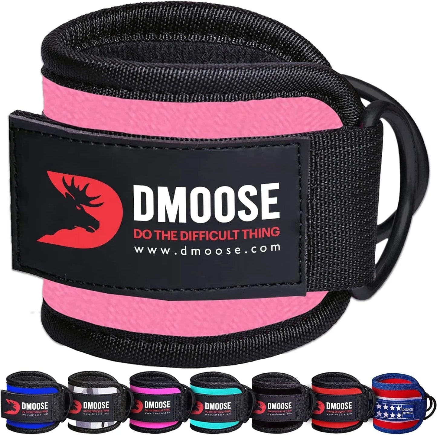 Dmoose Ankle Strap for Cable Machine Attachments - Gym Ankle Cuff for Kickbacks, Glute Workouts, Leg Extensions, Curls, Booty Hip Abductors Exercise for Men and Women