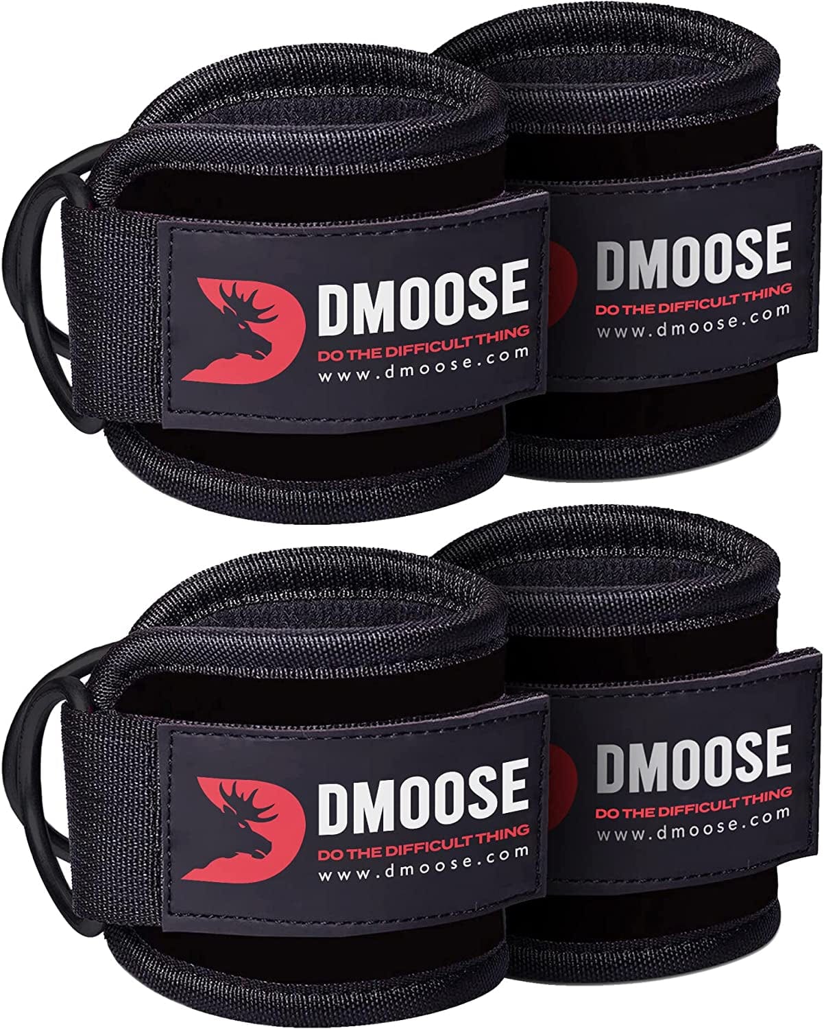 Dmoose Ankle Strap for Cable Machine Attachments - Gym Ankle Cuff for Kickbacks, Glute Workouts, Leg Extensions, Curls, Booty Hip Abductors Exercise for Men and Women