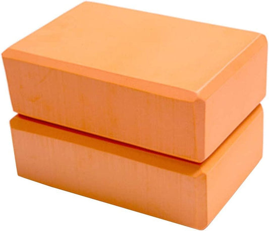 Dofover Set of 2 Yoga Blocks EVA Foam Exercise Bricks Provides Stability Balance and Support Improve Strength - 9 X 6X 3 Inches