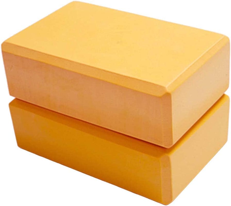 Dofover Set of 2 Yoga Blocks EVA Foam Exercise Bricks Provides Stability Balance and Support Improve Strength - 9 X 6X 3 Inches