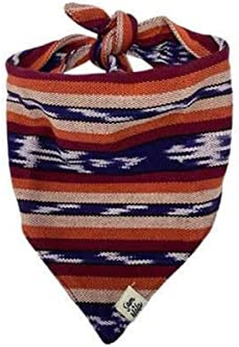 Dog Bandana by Sam & Nala, Handmade in Guatemala for Large, Medium and Small Dogs, Express Your Pup’S Personality with Double-Layered and Custom-Cut Bandanas, Washing Machine Safe (Hot Tamale, L)