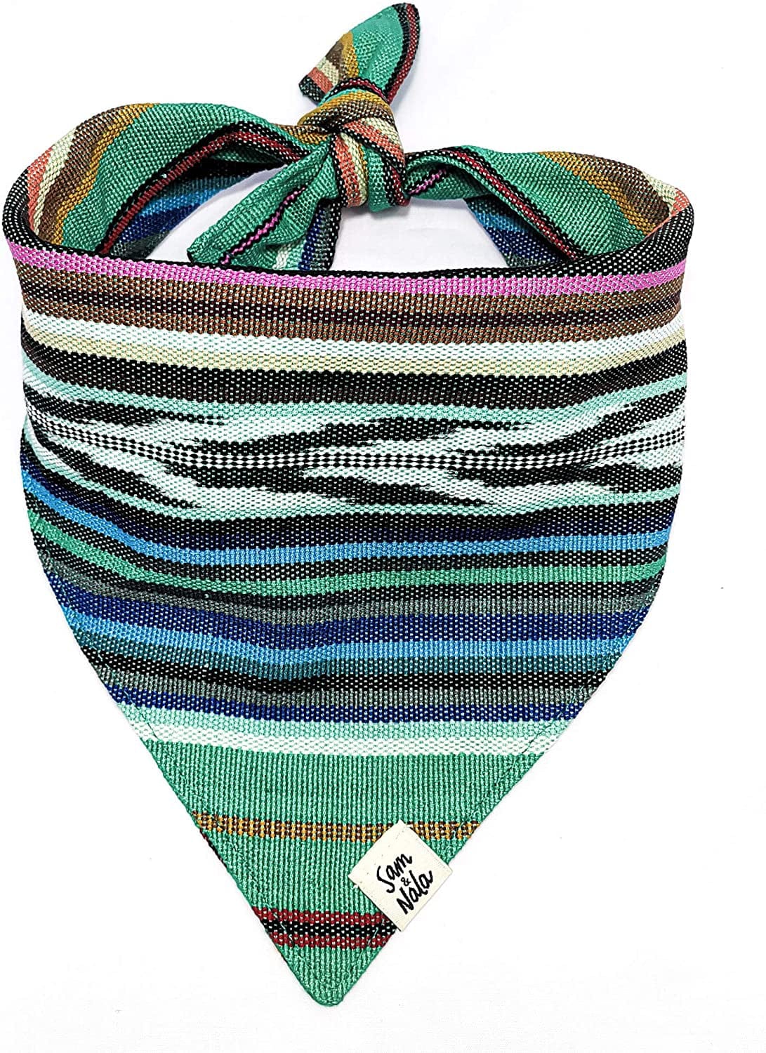 Dog Bandana by Sam & Nala, Handmade in Guatemala for Large, Medium and Small Dogs, Express Your Pup’S Personality with Double-Layered and Custom-Cut Bandanas, Washing Machine Safe (Hot Tamale, L)