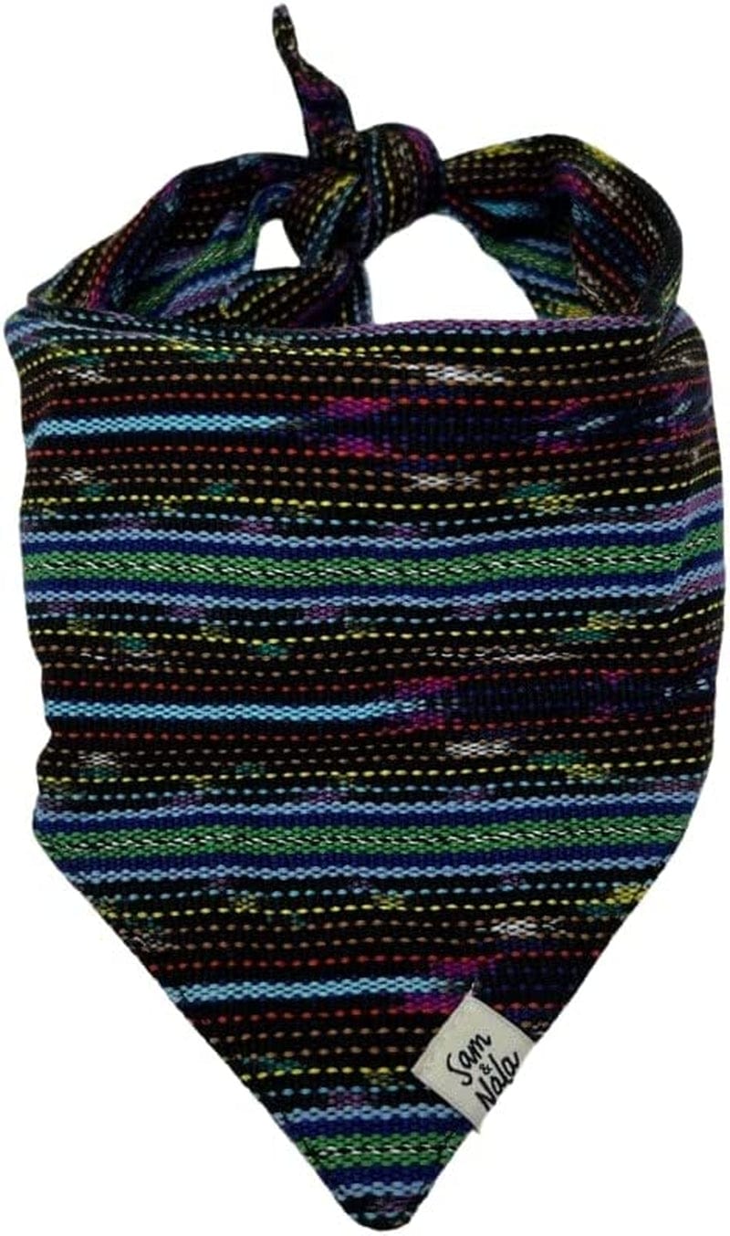 Dog Bandana by Sam & Nala, Handmade in Guatemala for Large, Medium and Small Dogs, Express Your Pup’S Personality with Double-Layered and Custom-Cut Bandanas, Washing Machine Safe (Hot Tamale, L)
