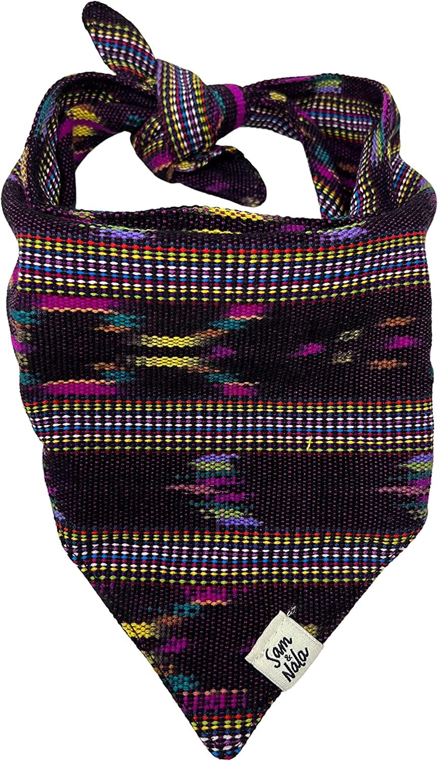 Dog Bandana by Sam & Nala, Handmade in Guatemala for Large, Medium and Small Dogs, Express Your Pup’S Personality with Double-Layered and Custom-Cut Bandanas, Washing Machine Safe (Hot Tamale, L)