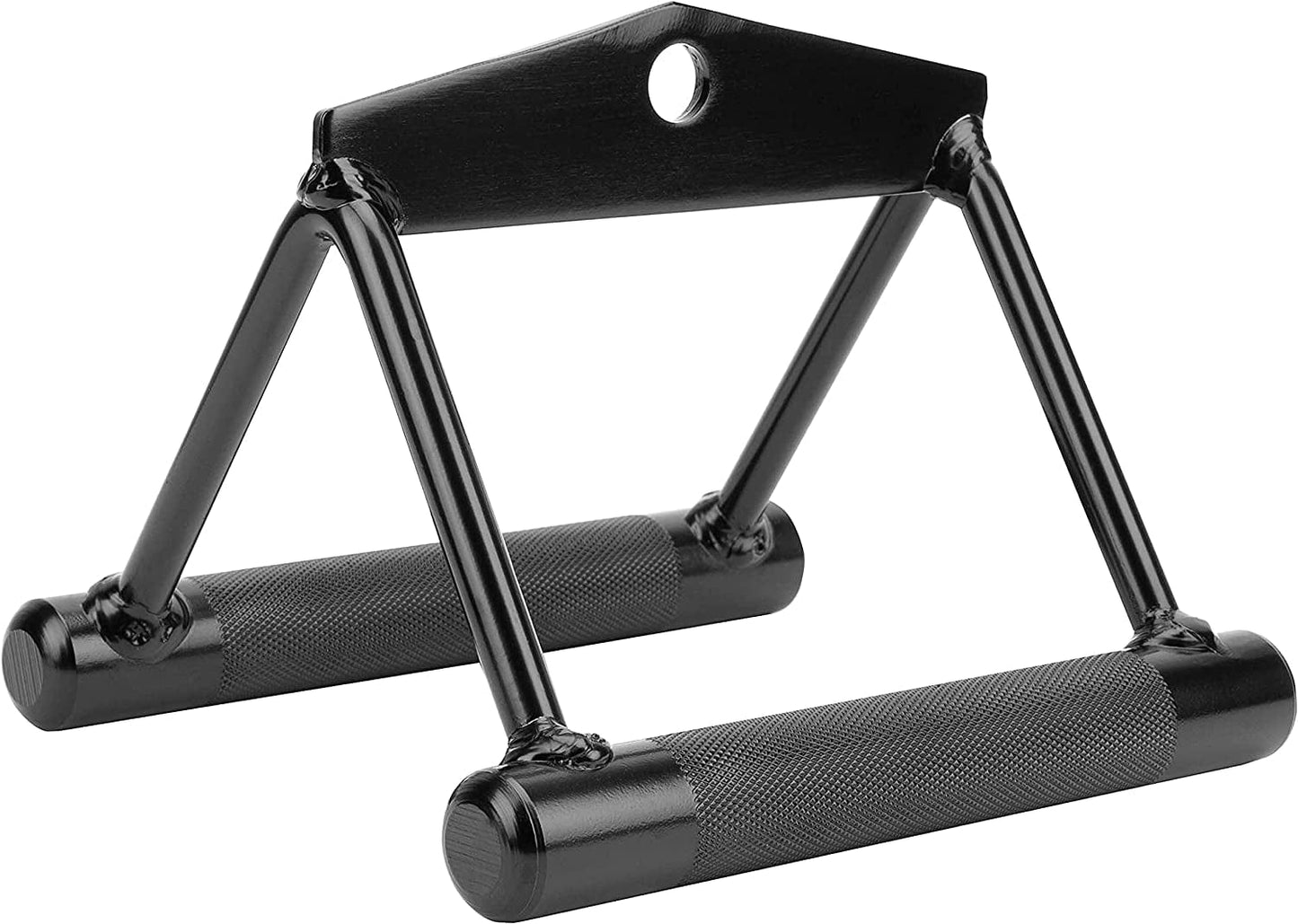 Double D Row Handle Cable Machine Attachment for Gym, V Bar Cable Attachment– Non Slip Handle & 360° Steel Swivel