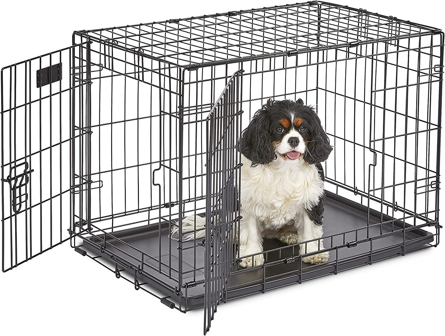 Midwest Homes for Pets Newly Enhanced Single & Double Door Icrate Dog Crate & Privacy Dog Crate Cover Fits Midwest Dog Crates, Machine Wash & Dry