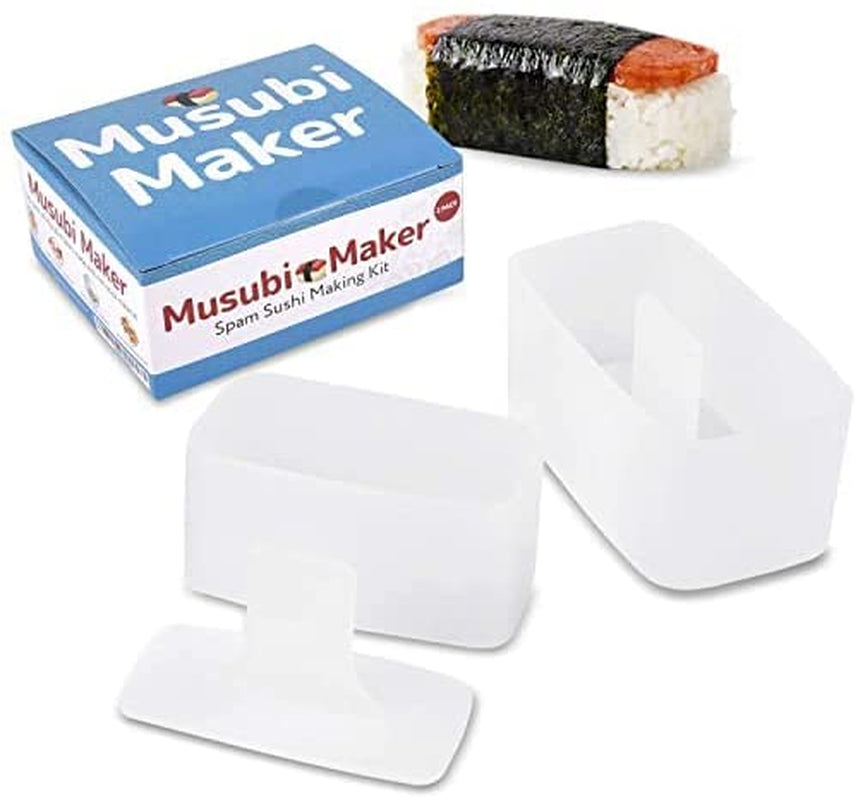 [2 Pack] Musubi Maker Press - No BPA, Non-Stick Sushi Making Kit - Spam Musubi Mold - Make Your Own Professional Sushi at Home - Hawaiian Spam Musubi, Kimbab , Onigiri, Restaurant Quality