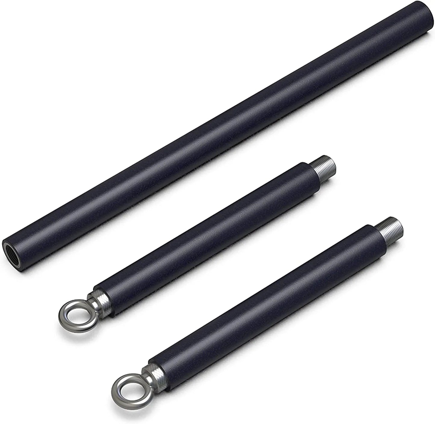 GEKU FIT Resistance Band Bar, 41.5" Heavy Duty Workout Bar with ABS Wheel Accessories for Core Muscle Training, Resistance Band Training, Home Workout, Max Load 800 Lbs