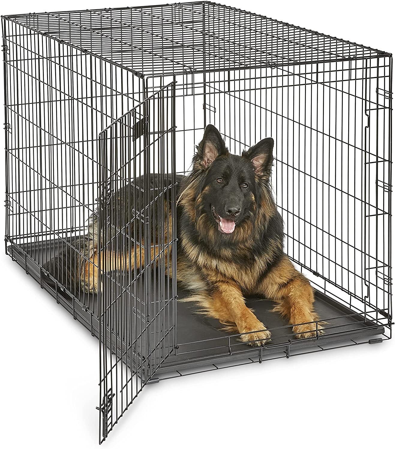 Midwest Homes for Pets Newly Enhanced Single & Double Door Icrate Dog Crate & Privacy Dog Crate Cover Fits Midwest Dog Crates, Machine Wash & Dry