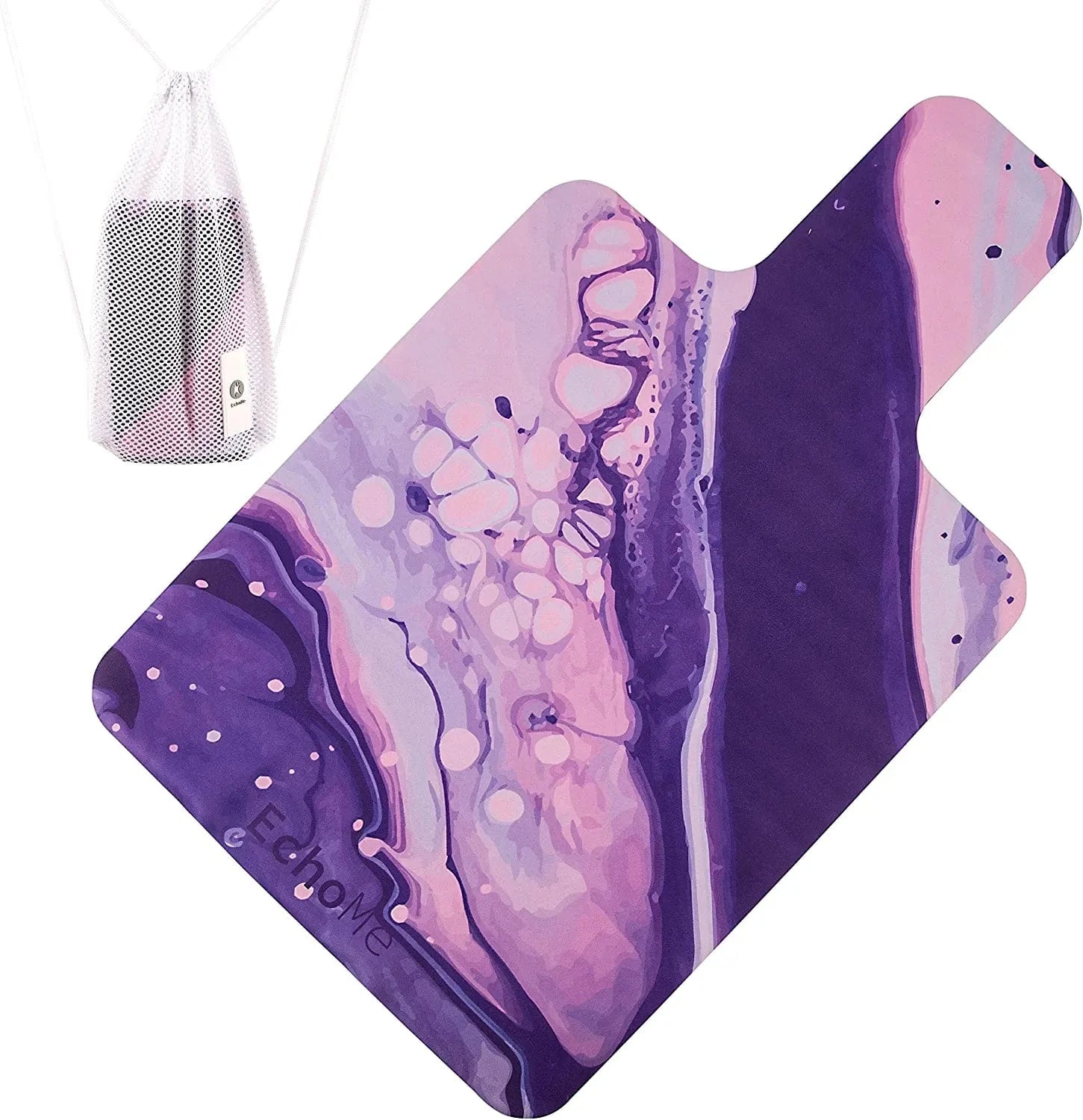 Echome Pilates Reformer Mat Towel with Shoulders, Pilates Reformer Cover with Great Grip, Easy to Wash Light Weight Portable