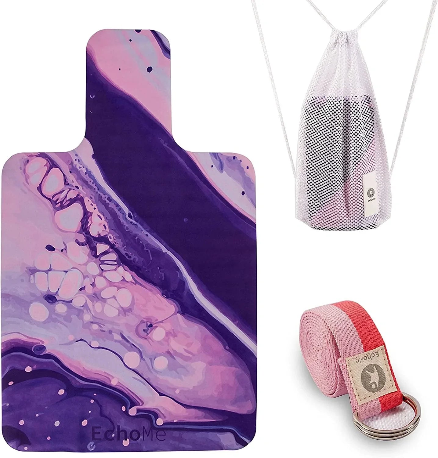 Echome Pilates Reformer Mat Towel with Shoulders, Pilates Reformer Cover with Great Grip, Easy to Wash Light Weight Portable