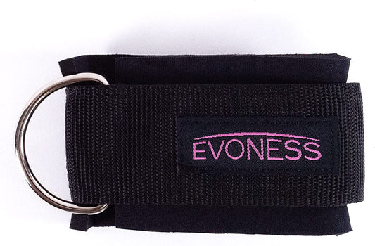EVONESS Ankle Straps for Cable Machines and Resistance Band plus Carry Bag– Premium Fitness Ankle Straps Attachment for Weightlifting and Workout with Ankle Cuffs for Legs, Abs and Glute Exercises
