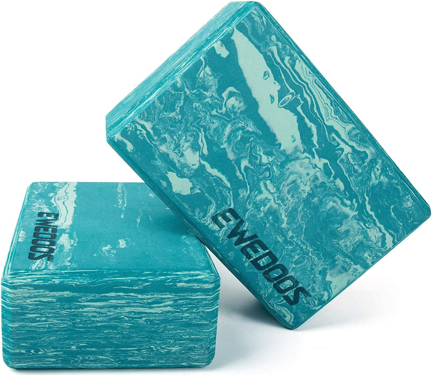 Ewedoos Yoga Blocks 2 Pack Eco Friendly Yoga Block High-Density Non-Slip Yoga Block Set for Yoga Pilates