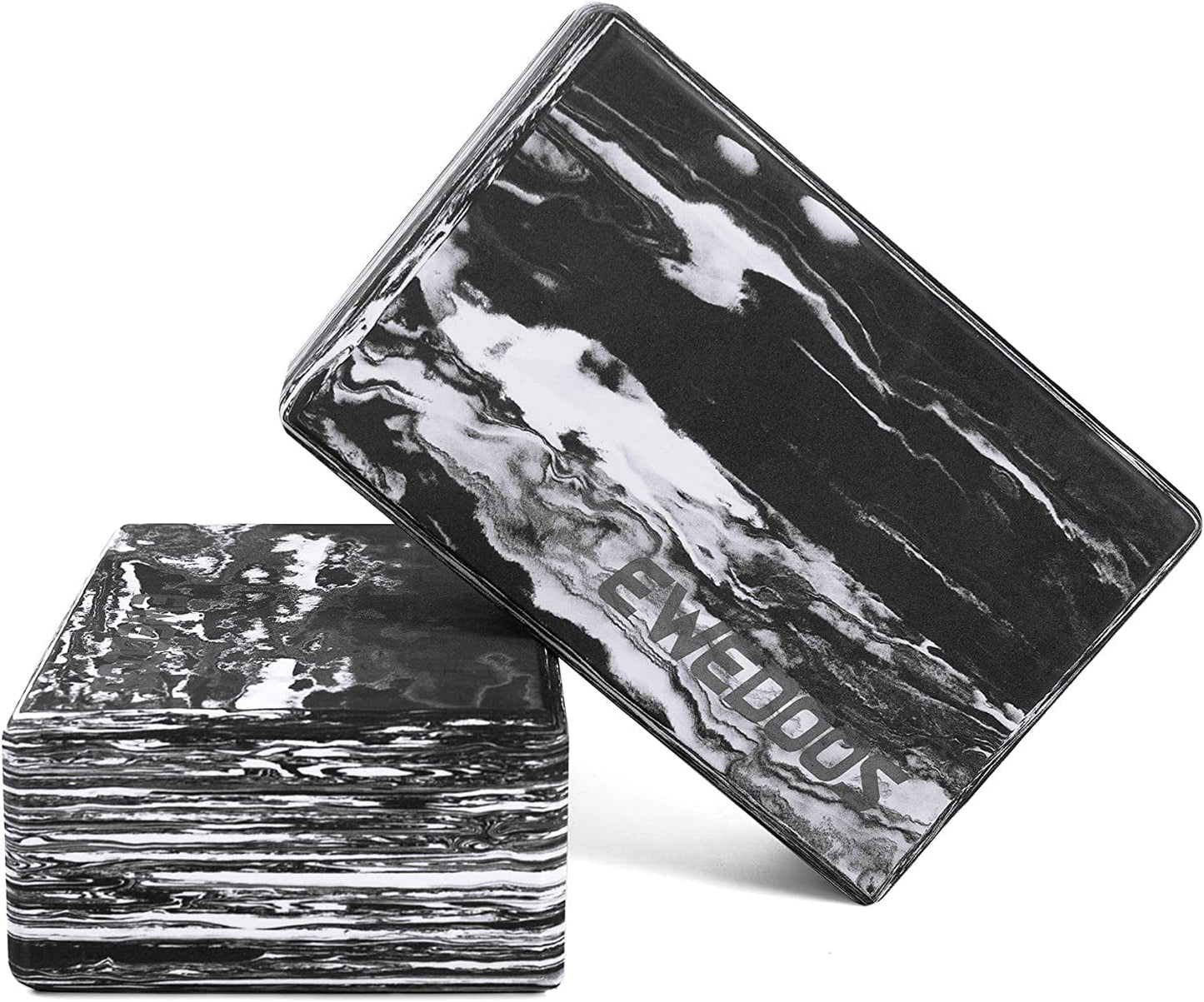 Ewedoos Yoga Blocks 2 Pack Eco Friendly Yoga Block High-Density Non-Slip Yoga Block Set for Yoga Pilates