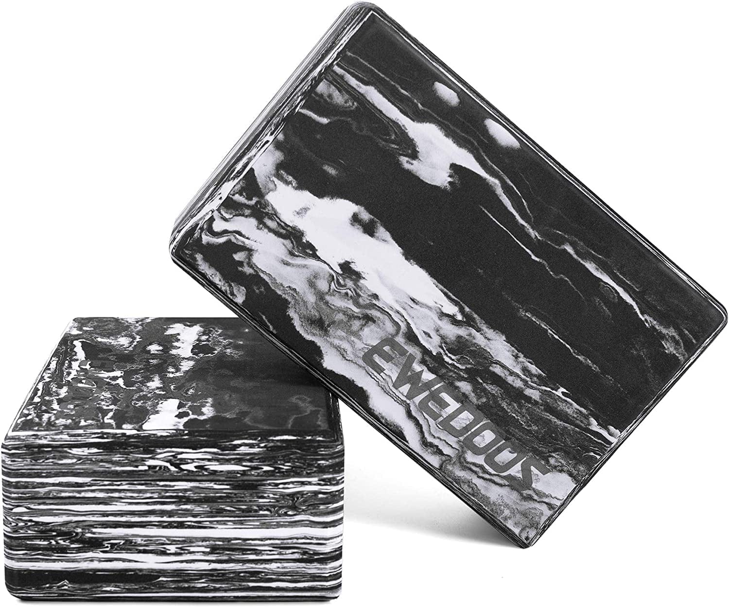 Ewedoos Yoga Blocks 2 Pack Eco Friendly Yoga Block High-Density Non-Slip Yoga Block Set for Yoga Pilates