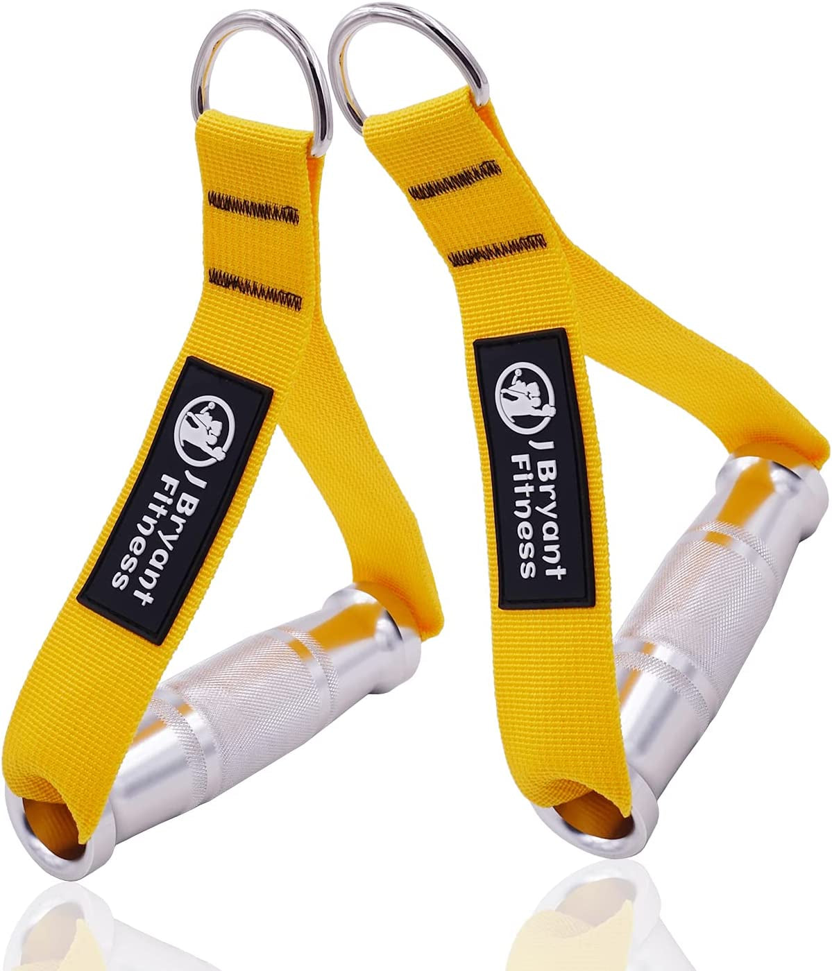 J Bryant Fitness Metal Gym Handles for Cable Machine Attachment Heavy Duty Aluminum Alloy Handle Grips Durable Workout Handles for Resistance Bands Pulley LAT Pull down System