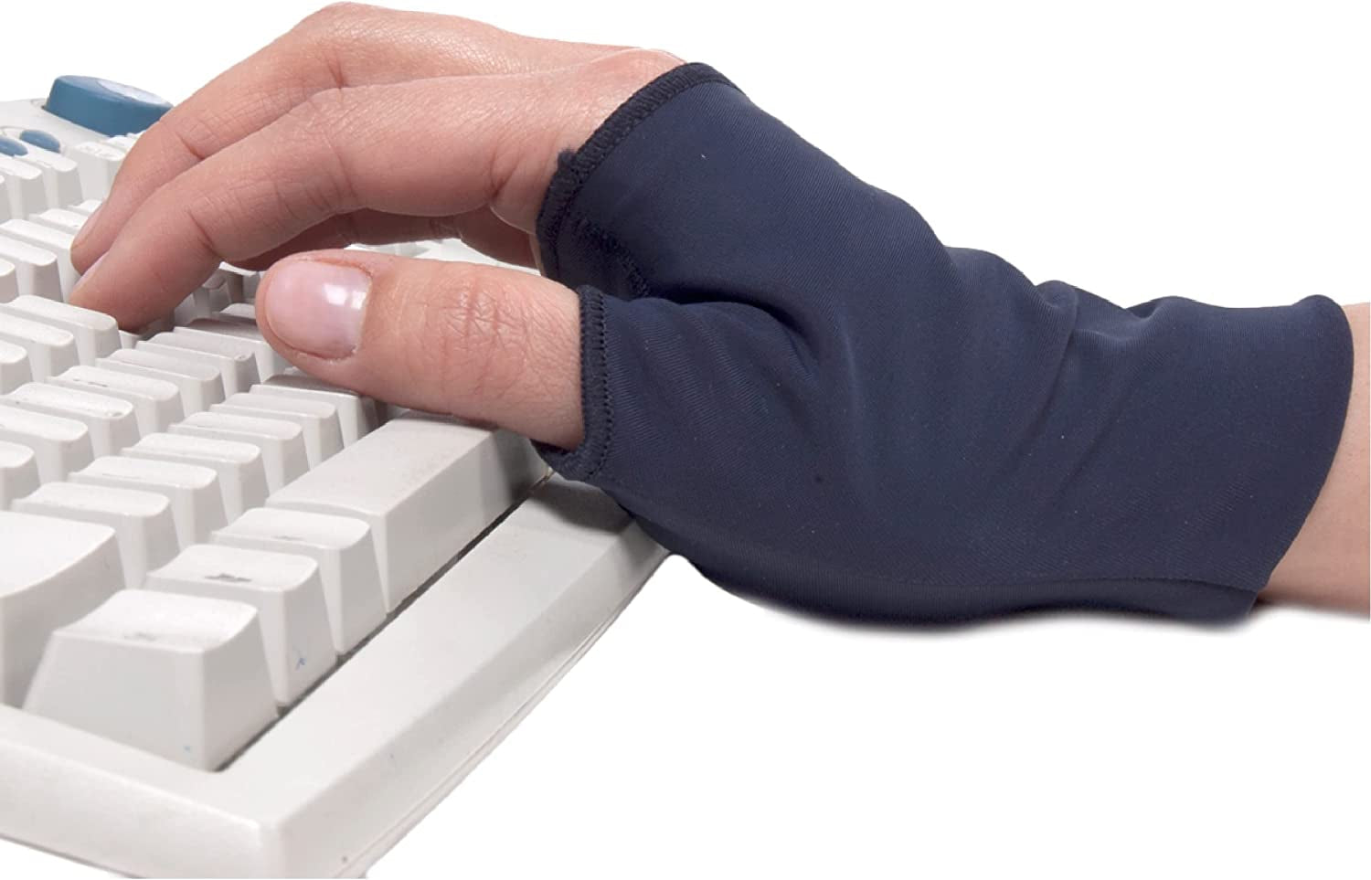 Natracure Computer Gloves (Carpal Tunnel Relief) Size: Medium/Large - One Pair (Reversible) - (For Wrist and Hand Pain Relief from Typing and Other Repetitive Movements)