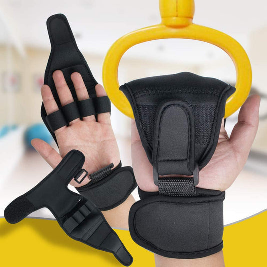 Finger Splint Brace Ability,Finger Anti-Spasticity Rehabilitation Auxiliary Training Gloves for Stroke Hemiplegia Patient and Athlete [Single Hand Universal] (Black)
