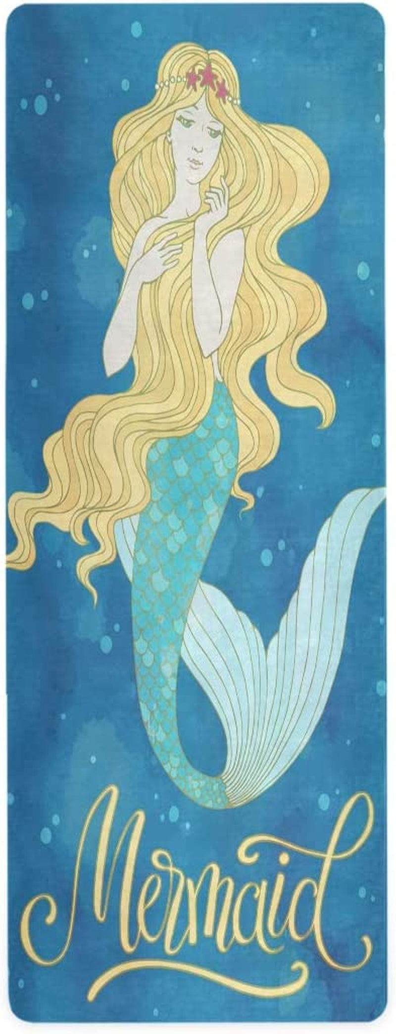 Qilmy Fantasy Mandala Pattern Yoga Mat, Non-Slip Texture Pro Yoga Mat Eco Friendly Exercise & Workout Mat for Yoga, Pilates and Floor Exercises