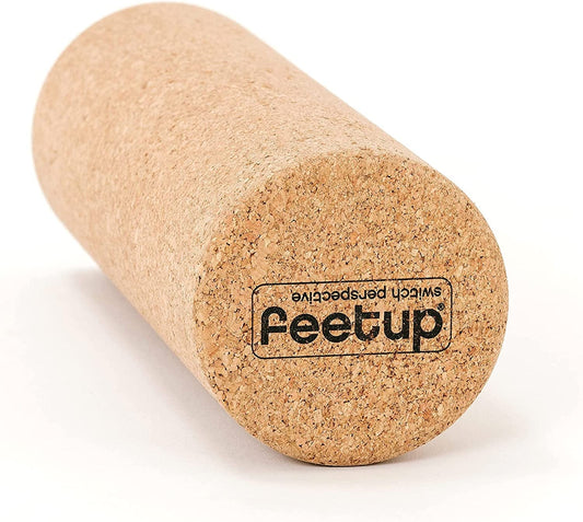 Feetup the Cork Roll (Medium) - Massage Roller, Relieves Back Pain & Tension, Improves Circulation, Increases Flexibility - 100% Natural Cork | Vegan, Organic Texture